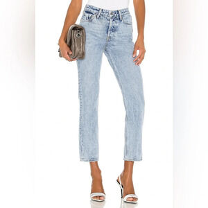 NWT GRLFRND Helena Straight Leg High Waist in All Your Days Size 25
